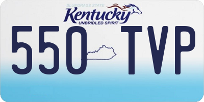 KY license plate 550TVP