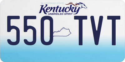KY license plate 550TVT