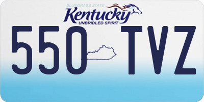 KY license plate 550TVZ