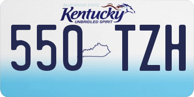 KY license plate 550TZH