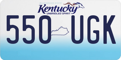 KY license plate 550UGK