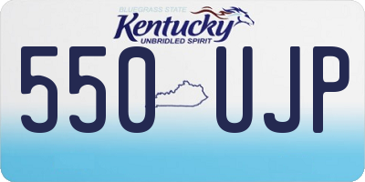 KY license plate 550UJP