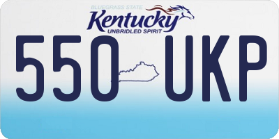 KY license plate 550UKP