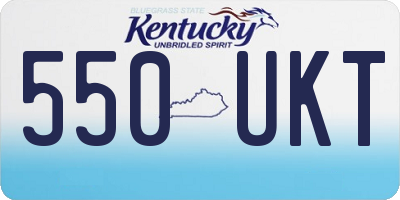 KY license plate 550UKT