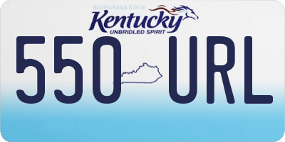 KY license plate 550URL