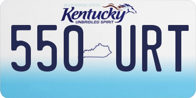 KY license plate 550URT