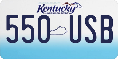 KY license plate 550USB