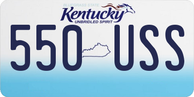 KY license plate 550USS