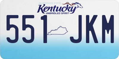 KY license plate 551JKM