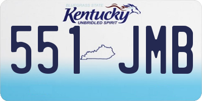 KY license plate 551JMB