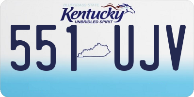 KY license plate 551UJV