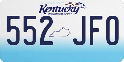KY license plate 552JFO