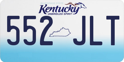 KY license plate 552JLT