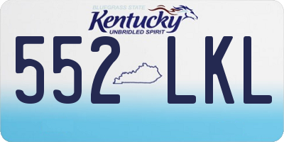 KY license plate 552LKL