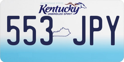 KY license plate 553JPY