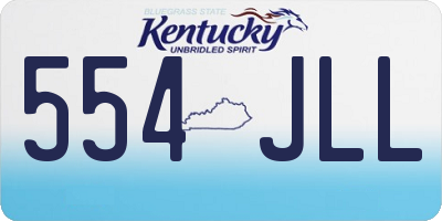KY license plate 554JLL