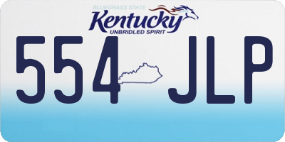 KY license plate 554JLP