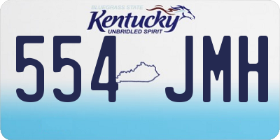 KY license plate 554JMH