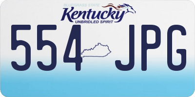 KY license plate 554JPG