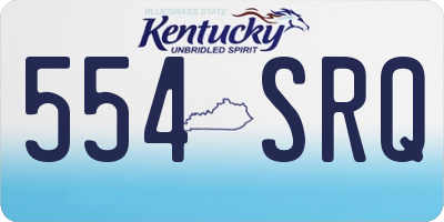 KY license plate 554SRQ