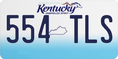KY license plate 554TLS