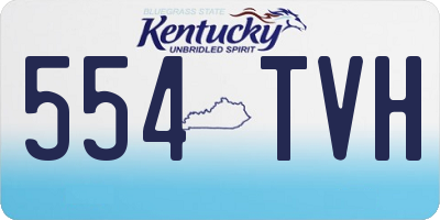 KY license plate 554TVH