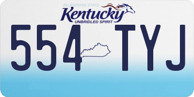 KY license plate 554TYJ