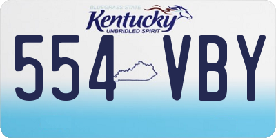 KY license plate 554VBY