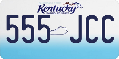 KY license plate 555JCC