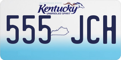 KY license plate 555JCH