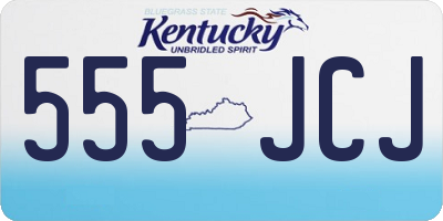 KY license plate 555JCJ