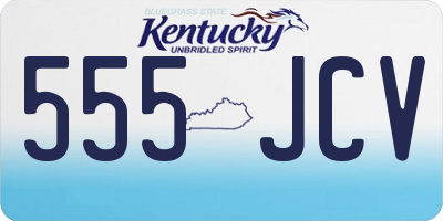 KY license plate 555JCV