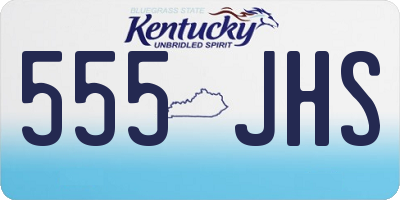 KY license plate 555JHS