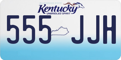 KY license plate 555JJH
