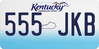 KY license plate 555JKB