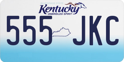 KY license plate 555JKC