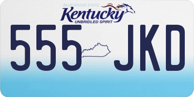 KY license plate 555JKD