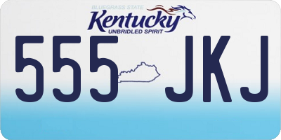 KY license plate 555JKJ