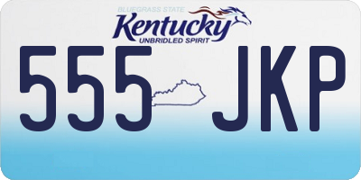 KY license plate 555JKP