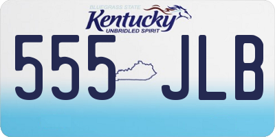 KY license plate 555JLB