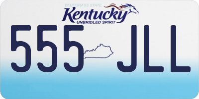 KY license plate 555JLL