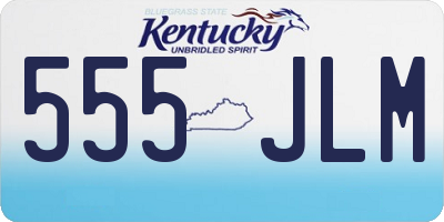 KY license plate 555JLM