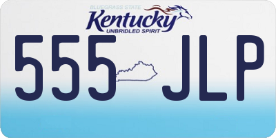 KY license plate 555JLP