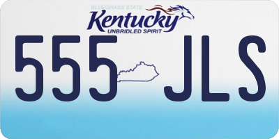 KY license plate 555JLS