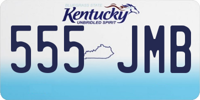 KY license plate 555JMB