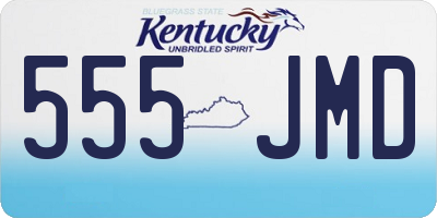 KY license plate 555JMD