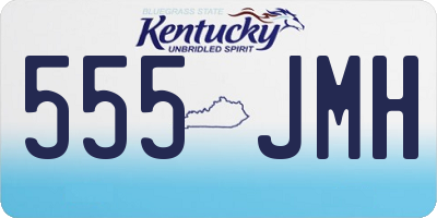KY license plate 555JMH
