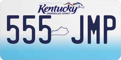 KY license plate 555JMP