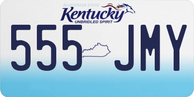 KY license plate 555JMY