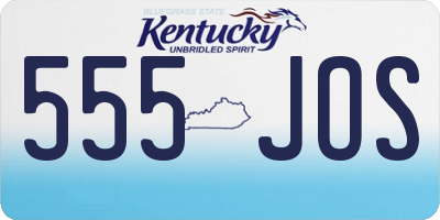 KY license plate 555JOS
